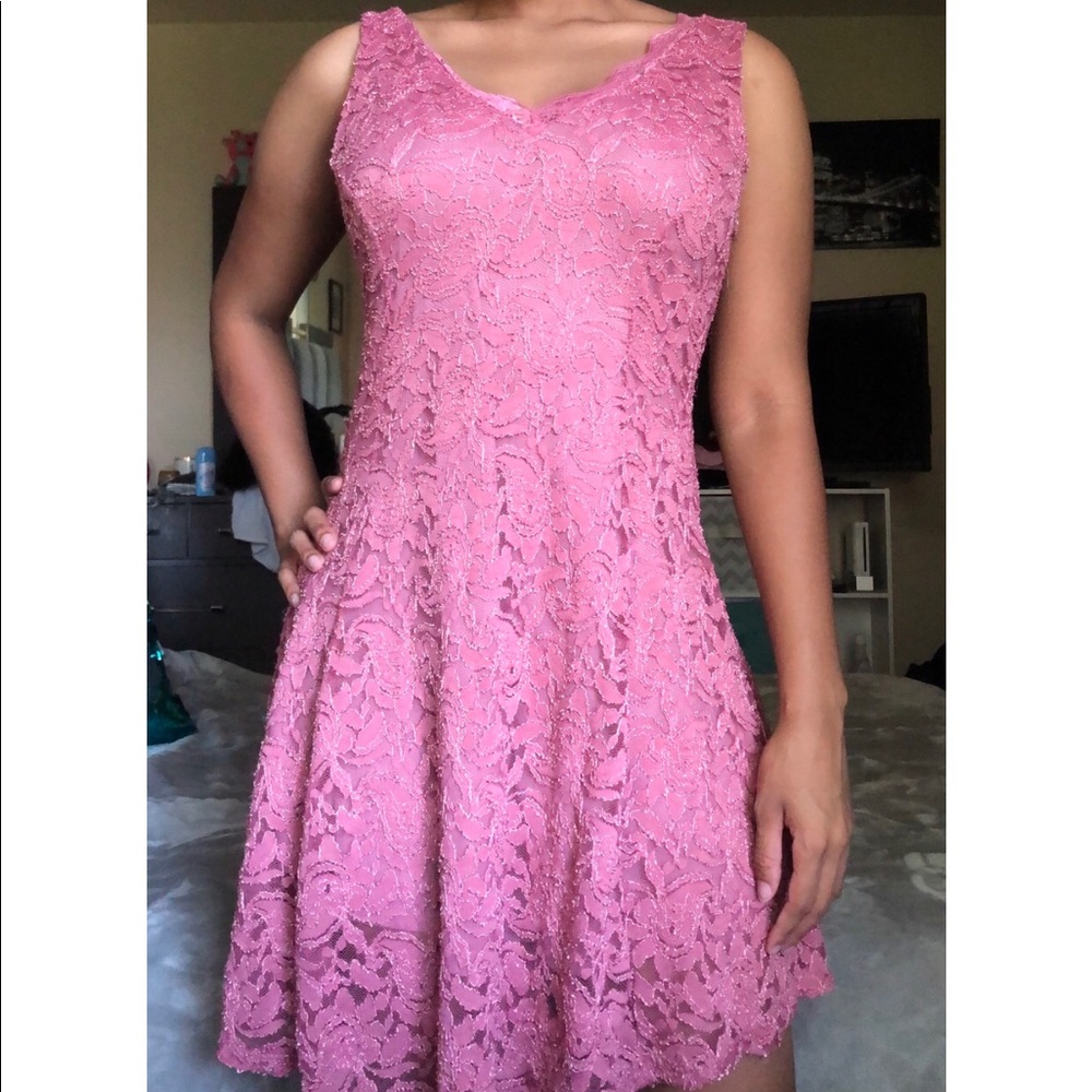 Pink Lace Dress